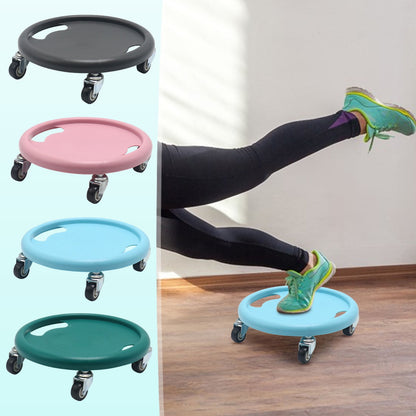 Four-Wheel Ab Roller with Knee Mat, Multi-Directional Core Trainer - Image 5