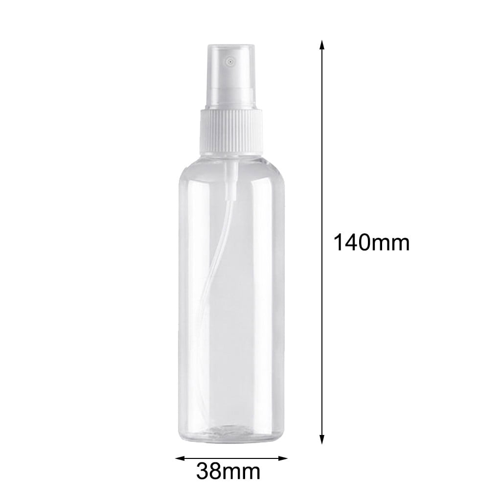 Fine-Mist Travel Spray Bottles, 100 ml Refillable, Set of 2, Clear - Image 2