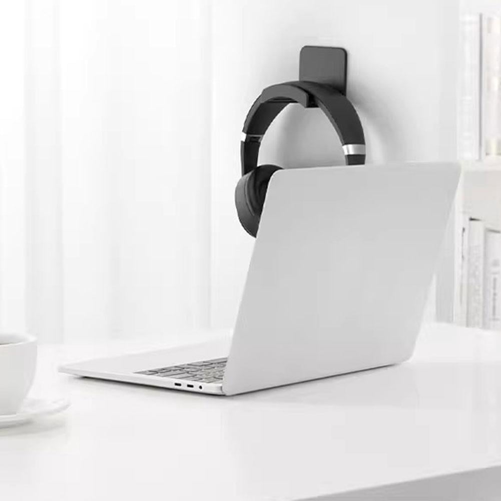 Under-Desk Headphone Hanger, No-Drill Adhesive Headset Hook and Stand - Image 5