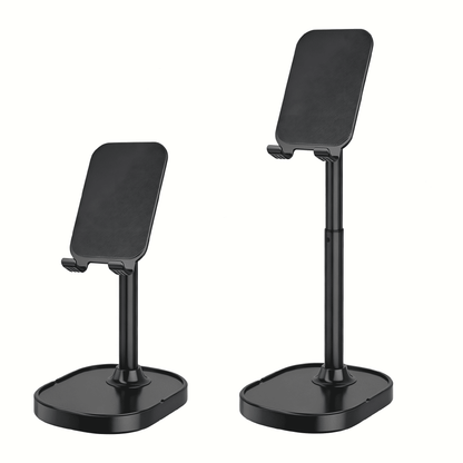 Adjustable Aluminum Phone Stand for Desk, Filming and Video Calls, Night Black