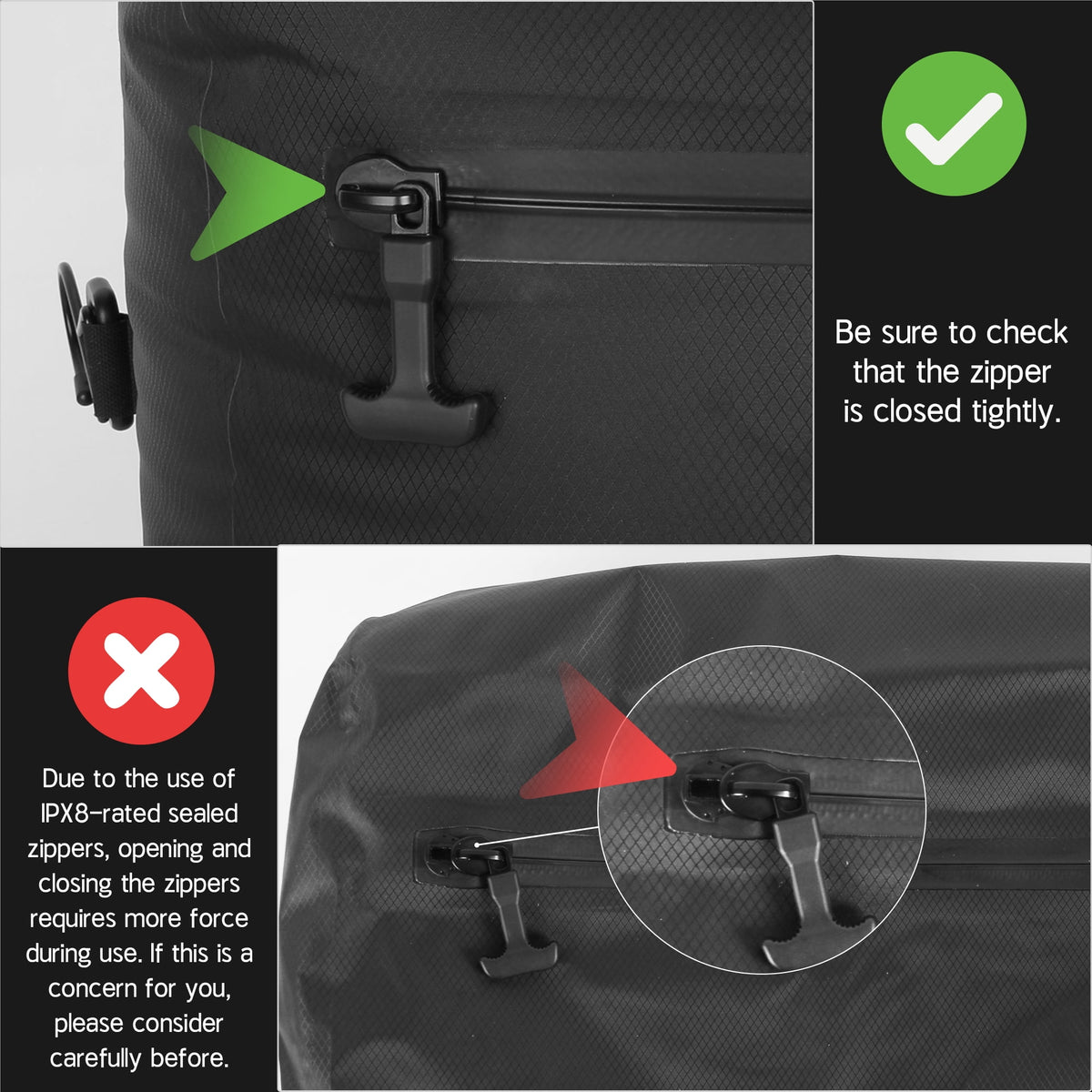 Travel Vacuum Compression Bags with Rechargeable Pump, 2-Pack 39 L Waterproof - Image 2