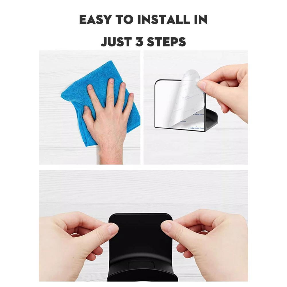 Under-Desk Headphone Hanger, No-Drill Adhesive Headset Hook and Stand - Image 6