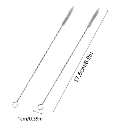 Stainless Steel Straw Cleaning Brush, 6.9 in Heavy-Duty Bristle Cleaner - Image 3