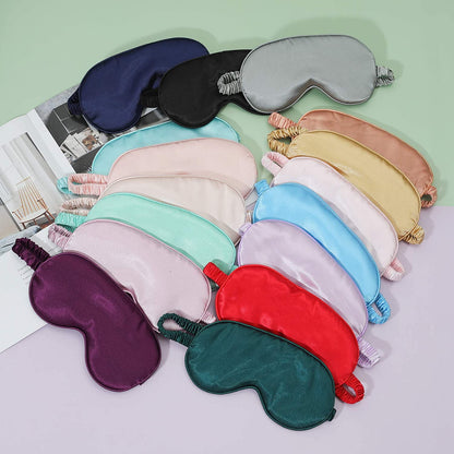 Satin Sleep Masks, 2-Pack Blackout Eye Covers with Elastic Strap - Image 6