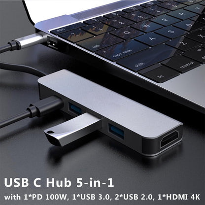 USB-C Hub 5-in-1 with 4K HDMI, 3 USB 3.0 Ports and 100 W Power Delivery - Image 4