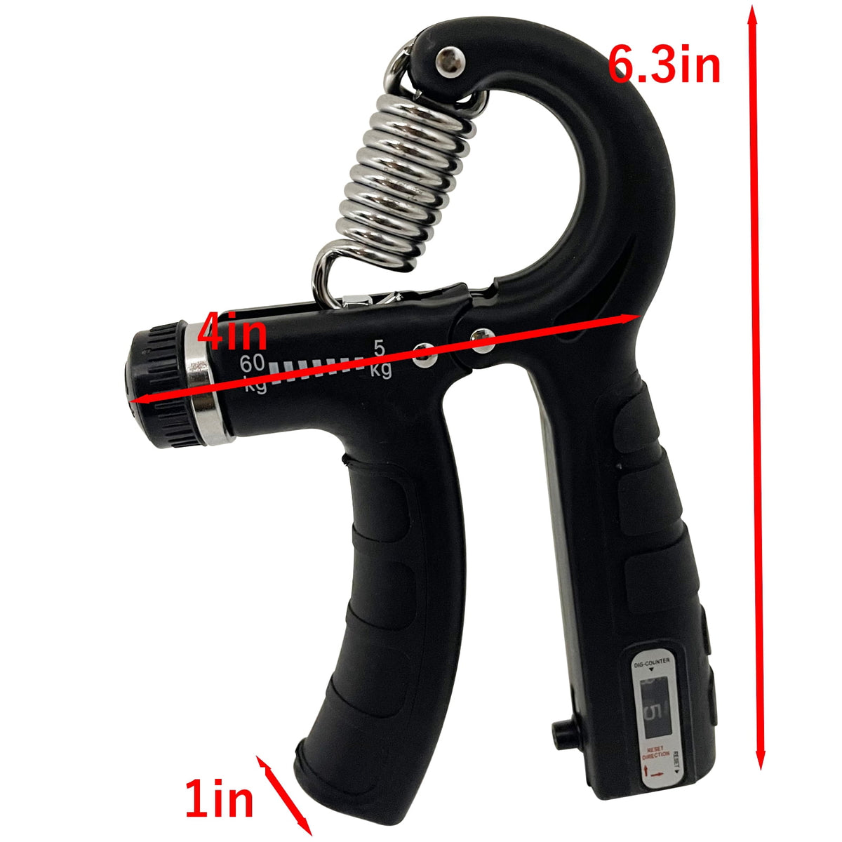 Adjustable Hand Grip Strengthener with Counter, 5-60 kg Resistance - Image 3