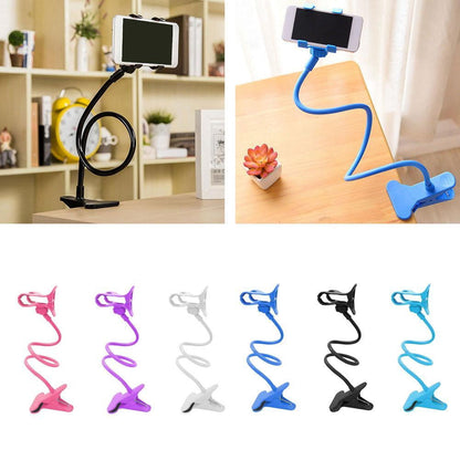 Flexible Gooseneck Phone Holder with Clamp and Suction Cup, 28 in Long Arm - Image 3