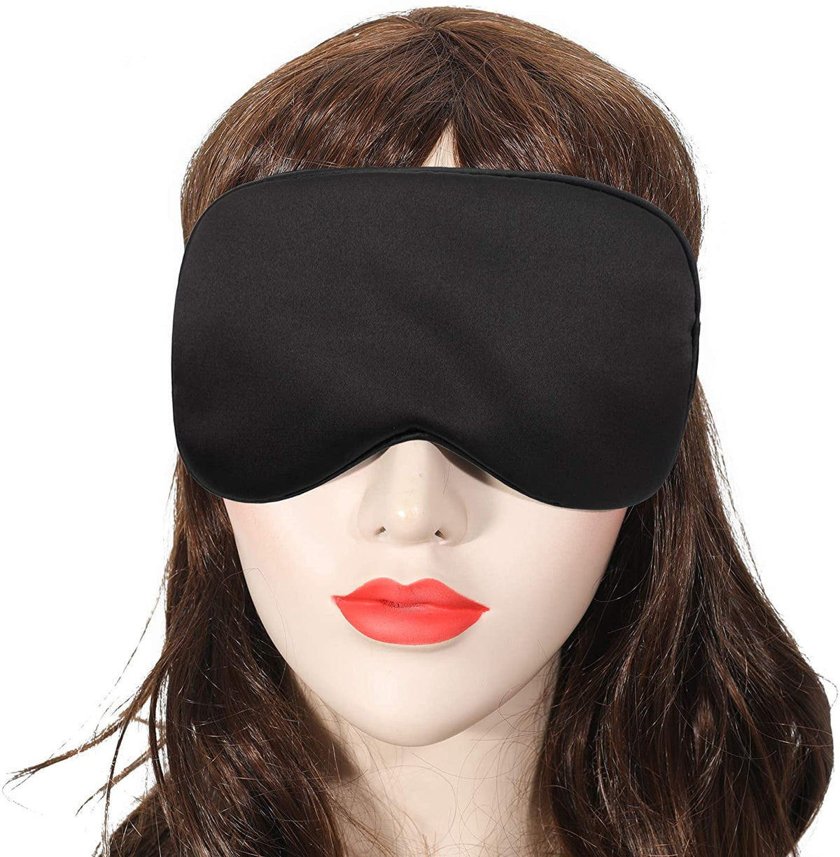 Satin Sleep Masks, 2-Pack Blackout Eye Covers with Elastic Strap - Image 4