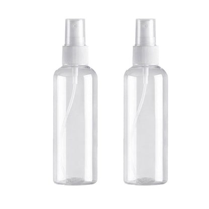 Fine-Mist Travel Spray Bottles, 100 ml Refillable, Set of 2, Clear