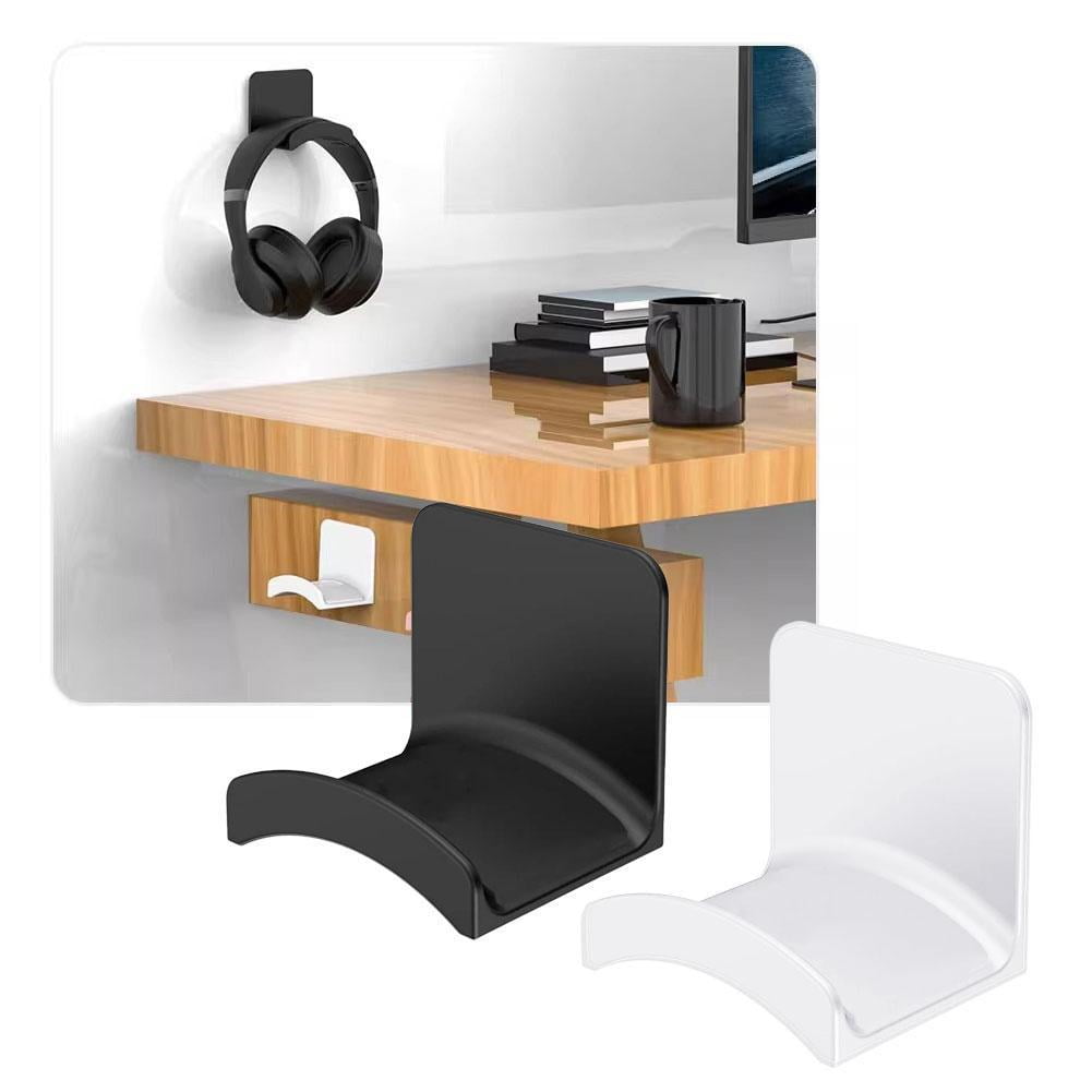Under-Desk Headphone Hanger, No-Drill Adhesive Headset Hook and Stand - Image 3