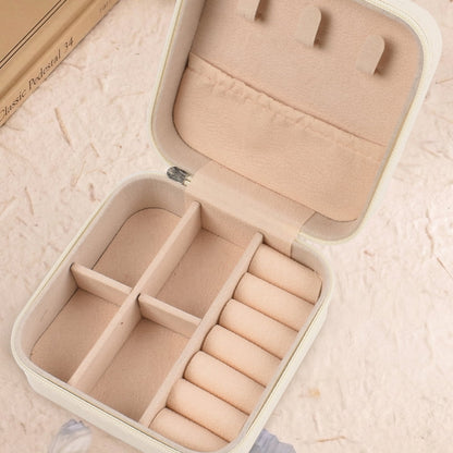 Mini Jewelry Organizer Cases, 3-Pack Travel Boxes in Pink, Black and White - Image 5
