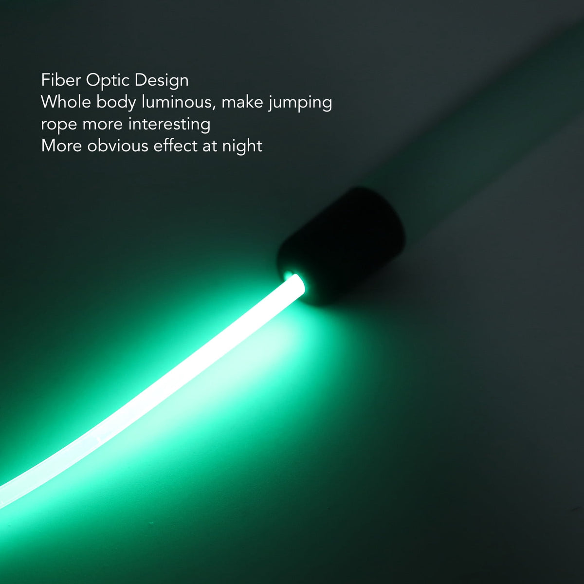 LED Light-Up Jump Rope with Cushioned Grip Handles, Green - Image 5
