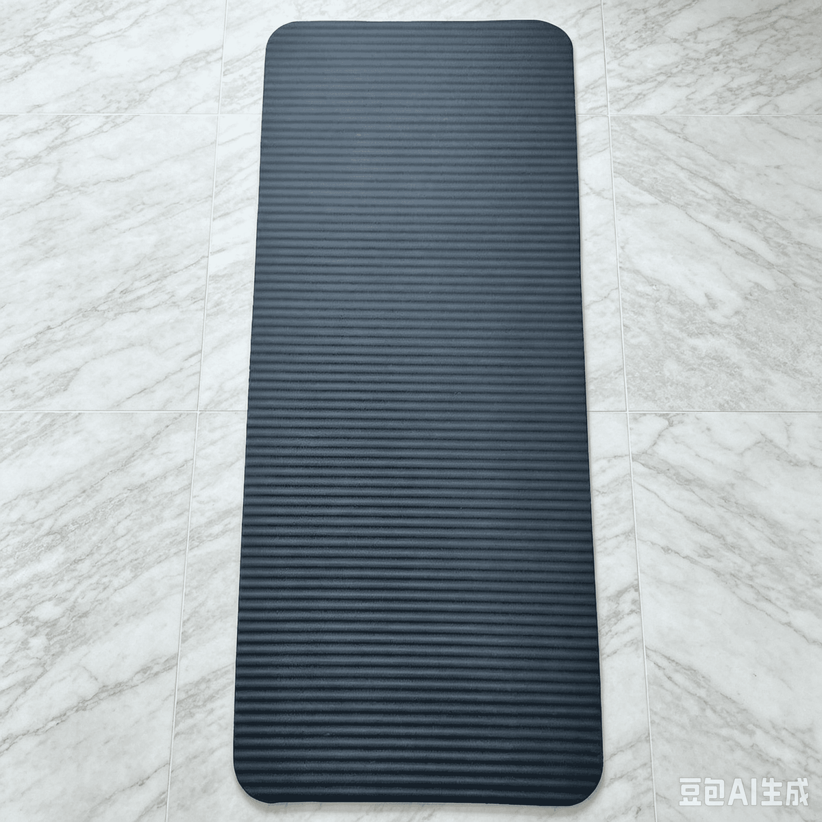 Thick Non-Slip Yoga Mat with Ribbed Texture for Pilates, Stretching and Floor Work - Image 5