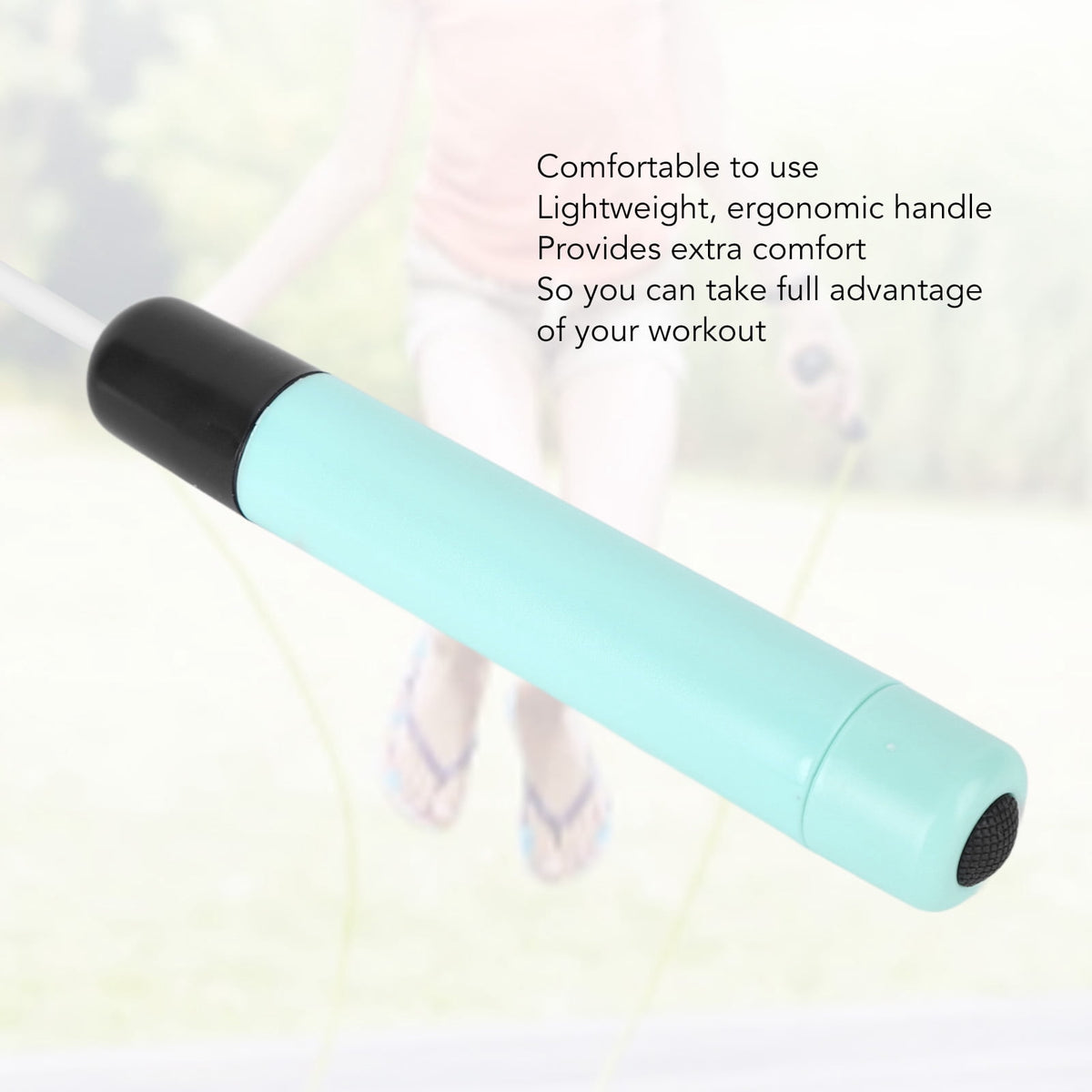 LED Light-Up Jump Rope with Cushioned Grip Handles, Green - Image 6