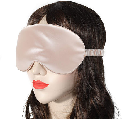 Satin Sleep Masks, 2-Pack Blackout Eye Covers with Elastic Strap - Image 3