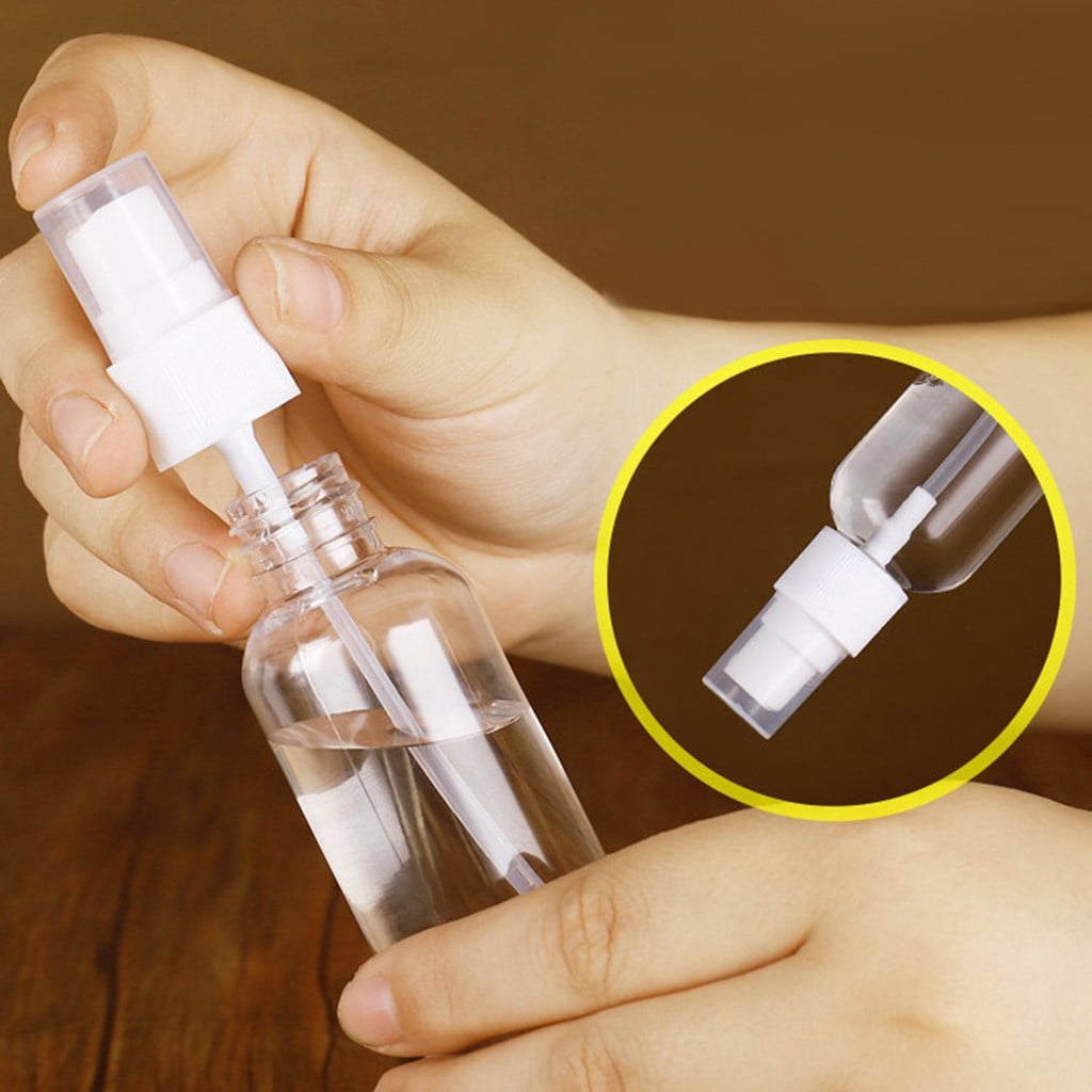 Fine-Mist Travel Spray Bottles, 100 ml Refillable, Set of 2, Clear - Image 5