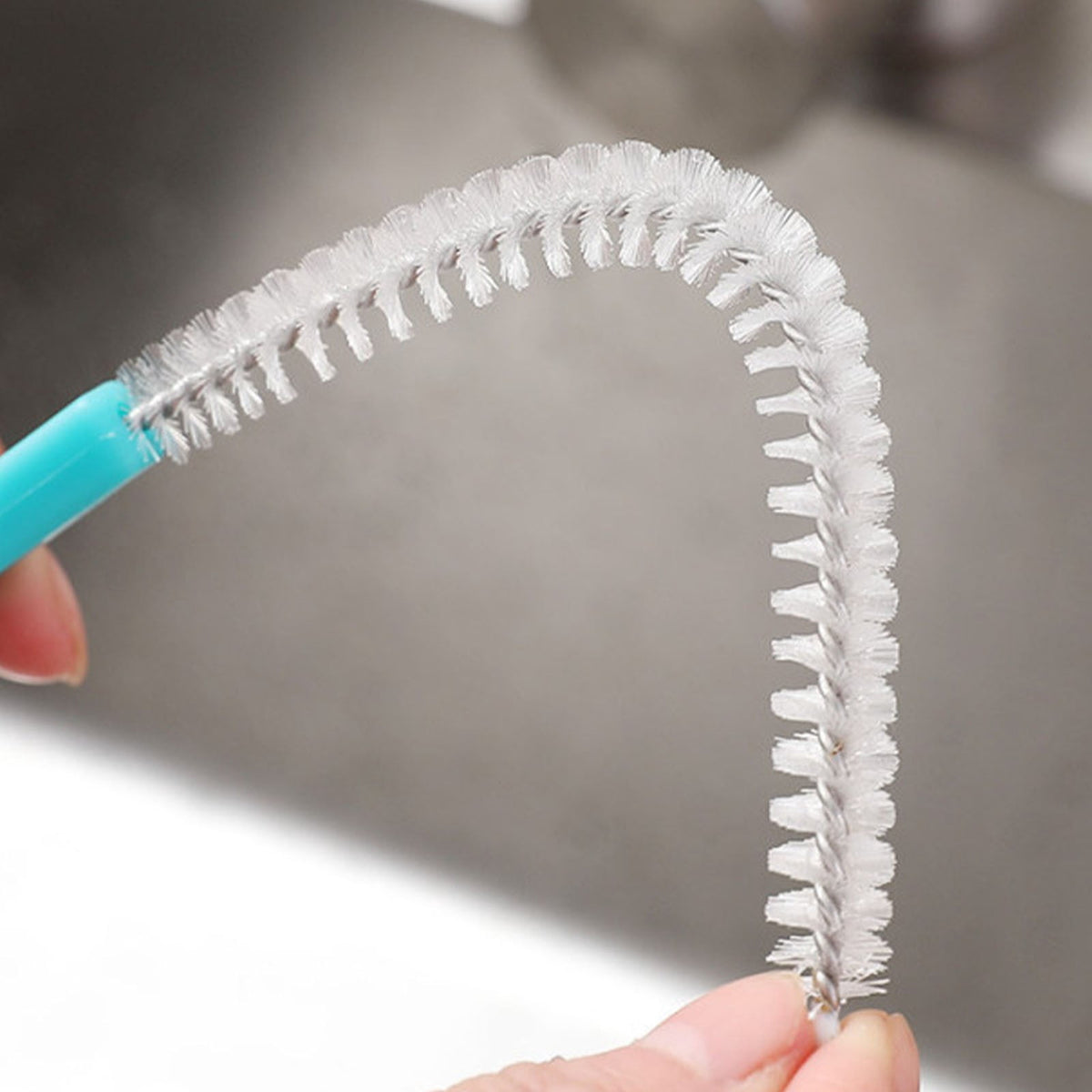 Extra-Long Straw Cleaning Brushes, 8 in, Set of 2, Blue - Image 5