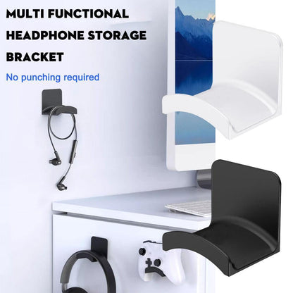 Under-Desk Headphone Hanger, No-Drill Adhesive Headset Hook and Stand - Image 4