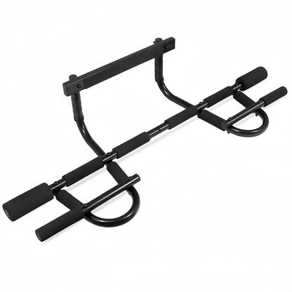 Foldable Doorway Pull-Up Bar with 12 Grips, Steel, Supports 300 lb