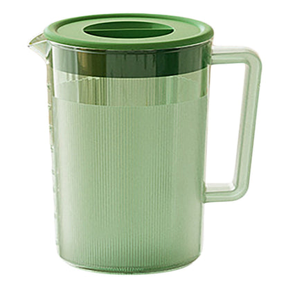 Half-Gallon Pitcher with Lid, 1.75 L BPA-Free Plastic Jug, Green